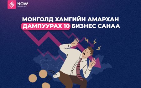 МОНГОЛД ХАМГИЙН АМАРХАН ДАМПУУРАХ 10 БИЗНЕС САНАА