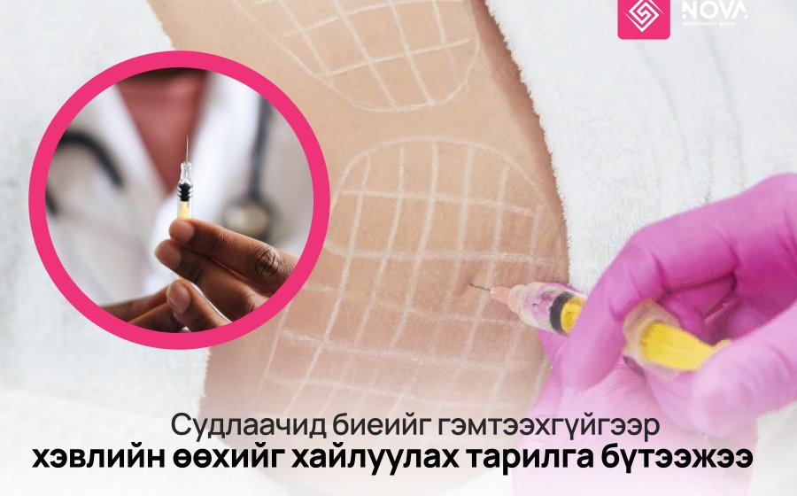 СУДЛААЧИД БИЕИЙГ ГЭМТЭЭХГҮЙГЭЭР ХЭВЛИЙН ӨӨХИЙГ ХАЙЛУУЛАХ ТАРИЛГА БҮТЭЭЖЭЭ