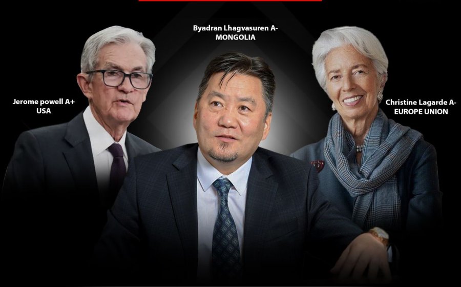 GLOBAL FINANCE: Б.ЛХАГВАСҮРЭН 2025 ОНЫ ШИЛДЭГ ТӨВ БАНКНЫ УДИРДАГЧДЫН НЭГЭЭР НЭРЛЭГДЛЭЭ